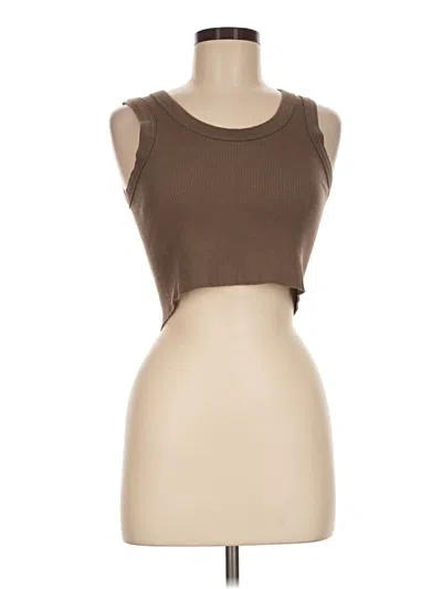 Pre-owned John Galt Sleeveless T-shirt In Brown