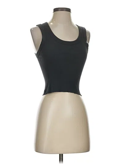 Pre-owned John Galt Tank Top Black Strapless Neckline Tops