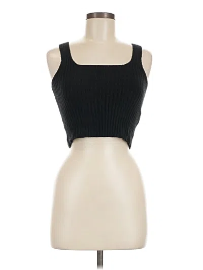Pre-owned John Galt Tank Top Black Strapless Neckline Tops
