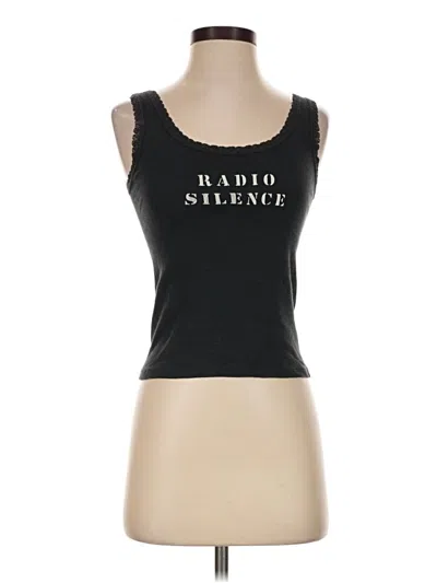 Pre-owned John Galt Tank Top Black Strapless Neckline Tops