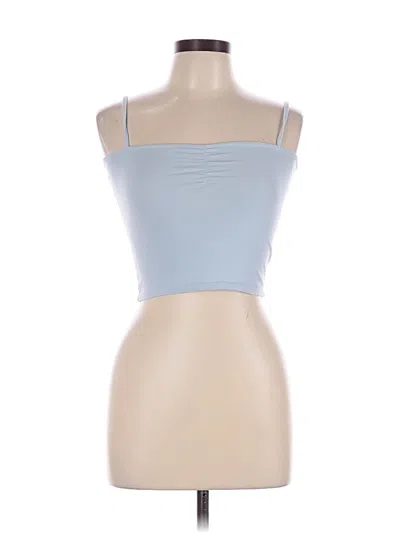 Pre-owned John Galt Tank Top Blue Strapless Neckline Tops