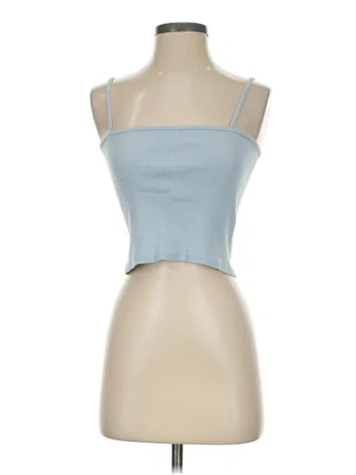 Pre-owned John Galt Tank Top Blue Strapless Neckline Tops