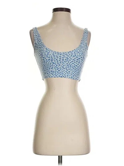 Pre-owned John Galt Tank Top Blue Sweetheart Neckline Tops