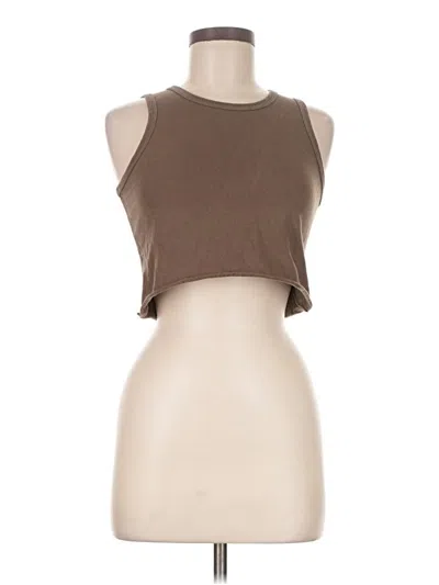 Pre-owned John Galt Tank Top Brown Halter Neckline Tops
