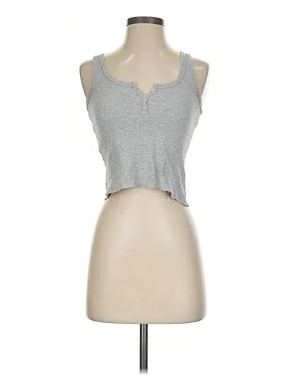 Pre-owned John Galt Tank Top Gray Halter Neckline Tops