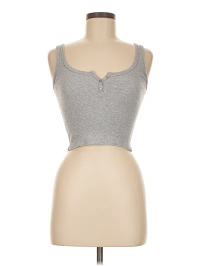 Pre-owned John Galt Tank Top Gray Strapless Neckline Tops