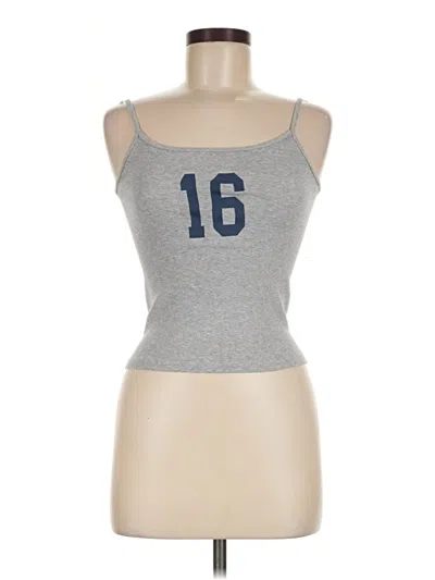 Pre-owned John Galt Tank Top Gray Strapless Neckline Tops