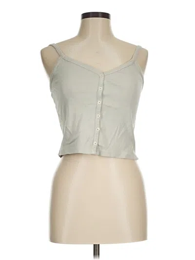 Pre-owned John Galt Tank Top Gray Sweetheart Neckline Tops