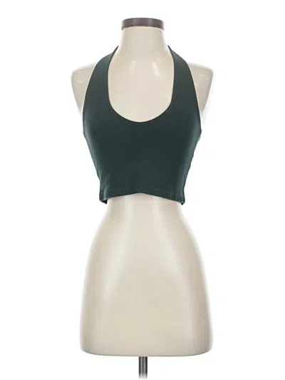 Pre-owned John Galt Tank Top Green Halter Neckline Tops