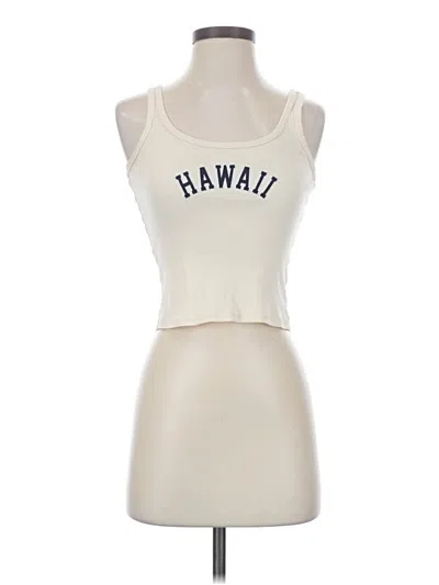 Pre-owned John Galt Tank Top Ivory Halter Neckline Tops