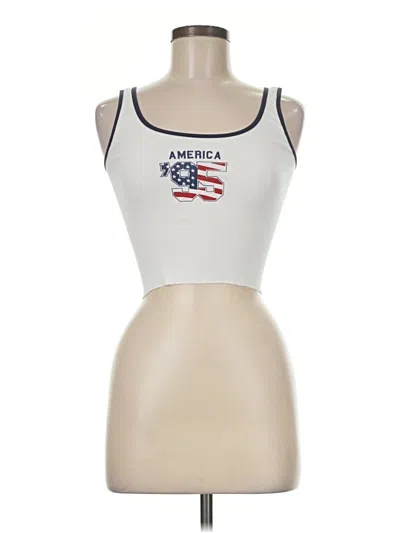 Pre-owned John Galt Tank Top Ivory Strapless Neckline Tops