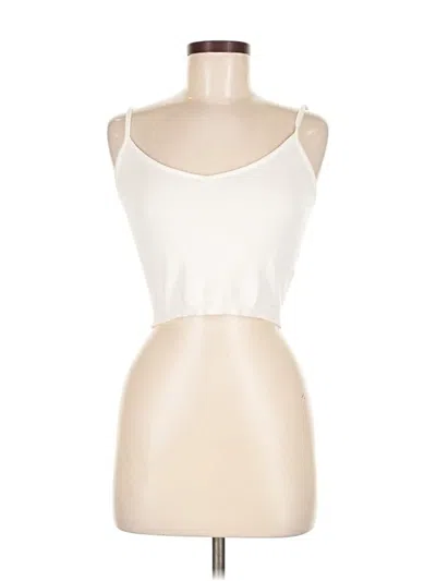 Pre-owned John Galt Tank Top Ivory Strapless Neckline Tops In White