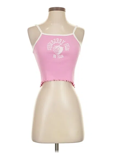 Pre-owned John Galt Tank Top Pink Strapless Neckline Tops