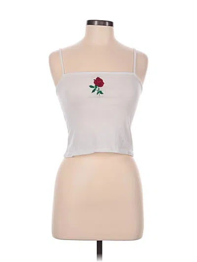 Pre-owned John Galt Tank Top Silver Strapless Neckline Tops