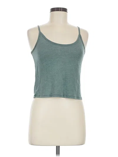 Pre-owned John Galt Tank Top Teal Halter Neckline Tops
