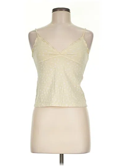 Pre-owned John Galt Tank Top Yellow Sweetheart Neckline Tops