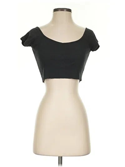 Pre-owned John Galt Tube Top Black Strapless Neckline Tops