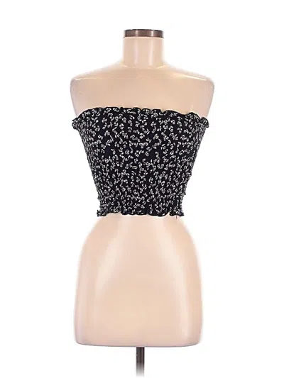 Pre-owned John Galt Tube Top Black Strapless Neckline Tops