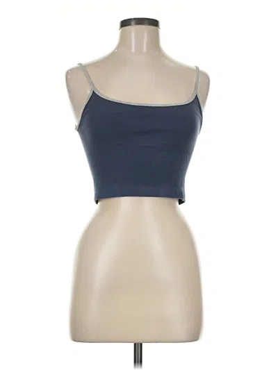 Pre-owned John Galt Tube Top Blue Strapless Neckline Tops