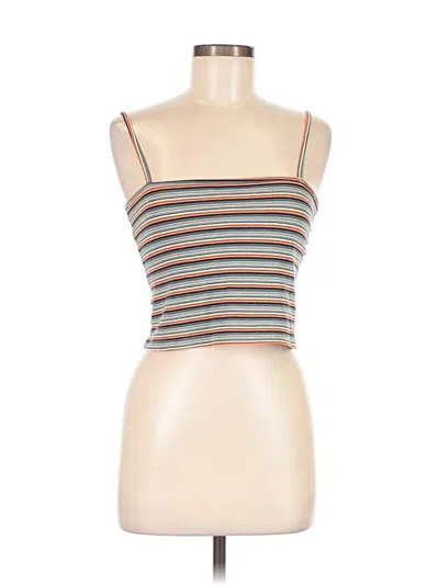 Pre-owned John Galt Tube Top Brown Strapless Neckline Tops