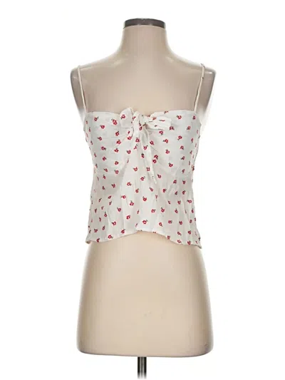 Pre-owned John Galt Tube Top Ivory Strapless Neckline Tops