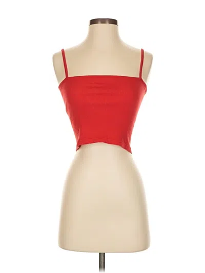Pre-owned John Galt Tube Top Red Strapless Neckline Tops