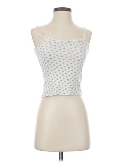 Pre-owned John Galt Tube Top Silver Strapless Neckline Tops