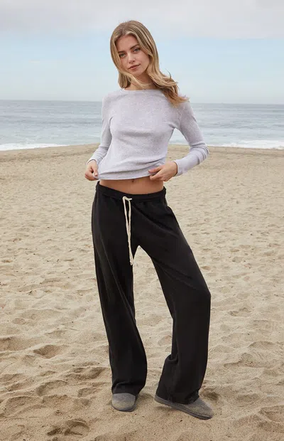 John Galt Women's Black Anastasia Baggy Sweatpants