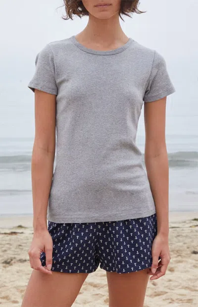 John Galt Women's Black Heather Hailie Short Sleeve Top