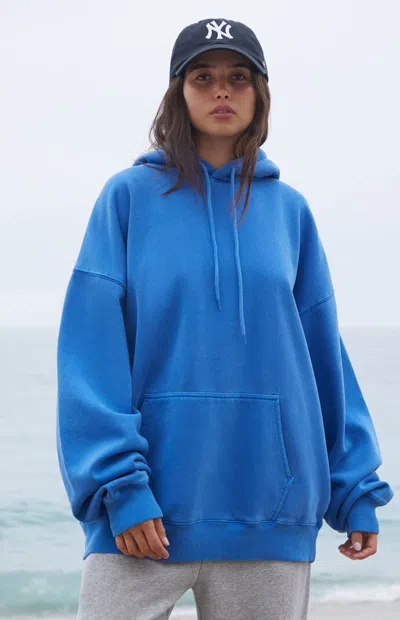 John Galt Women's Blue Christy Oversized Hoodie
