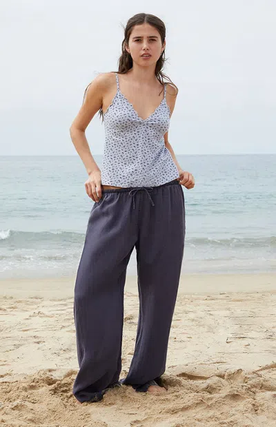 John Galt Women's Blue Nanda Baggy Pants