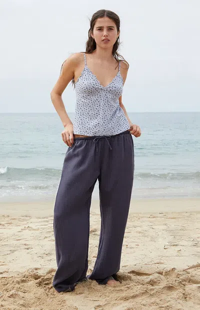 John Galt Women's Blue Nanda Baggy Pants