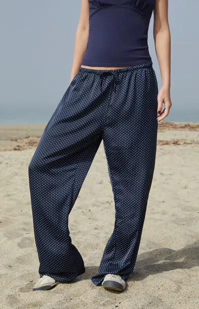 John Galt Women's Blue Polka Dot Anastasia Lounge Pants