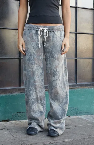 John Galt Women's Camo Anastasia Baggy Sweatpants In Gray