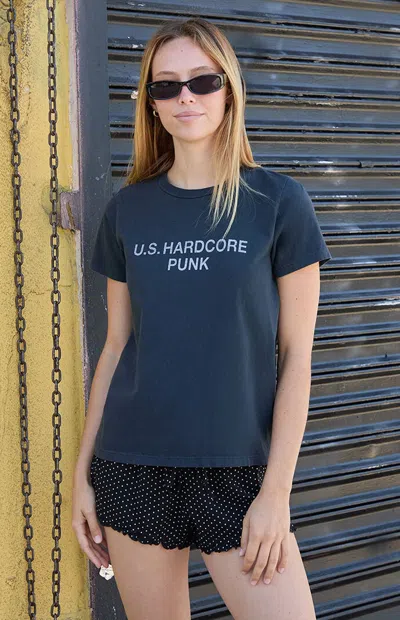 John Galt Women's Chloe Hardcore Punk T-shirt In Black