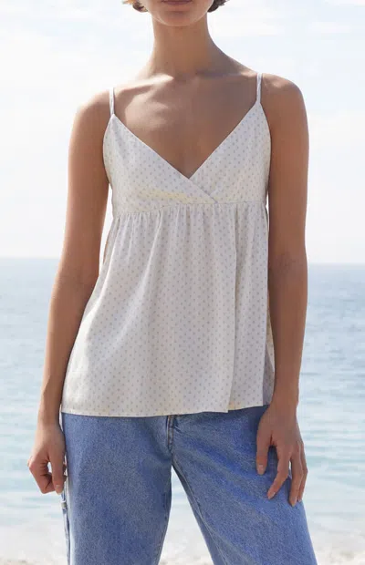 John Galt Women's Floral Edith Tank Top In White