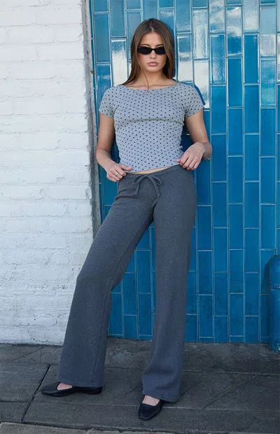 John Galt Women's Gray Anastasia Baggy Sweatpants