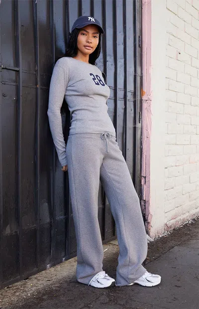 John Galt Women's Gray Hilary Yoga Baggy Sweatpants In Blue