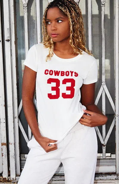 John Galt Women's Hailie Cowboy 33 T-shirt In White