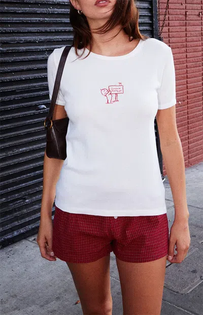 John Galt Women's Hailie Loved By You T-shirt In White