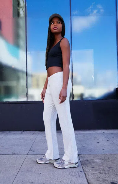 John Galt Women's Heather Grey Kiera Low Rise Sweatpants In Gray