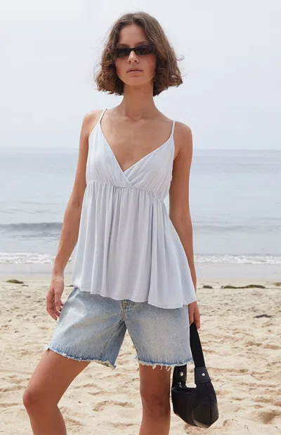 John Galt Women's Light Blue Edith Tank Top