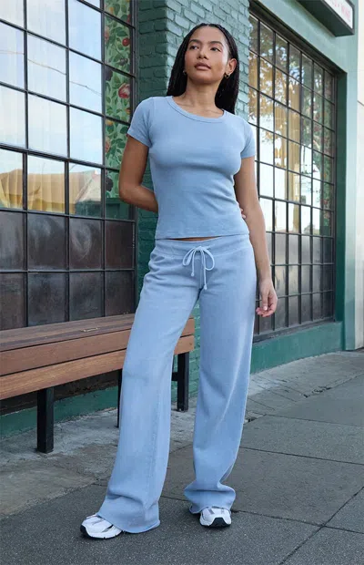 John Galt Women's Light Blue Hilary Yoga Baggy Sweatpants