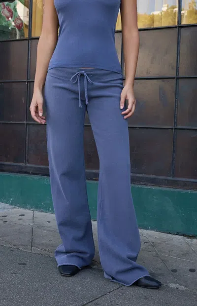 John Galt Women's Navy Hilary Yoga Baggy Sweatpants