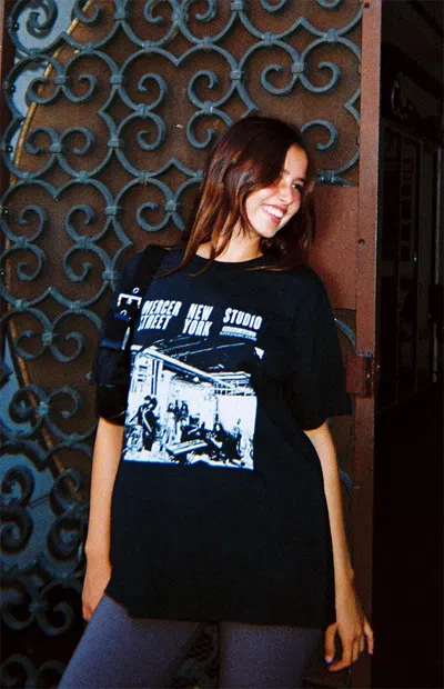John Galt Women's Penelope Mercer New York T-shirt In Black In Blue