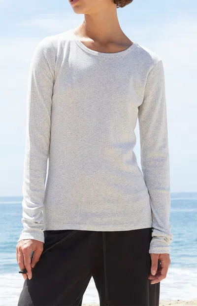 John Galt Women's Silver Leah Long Sleeve Top In Gray