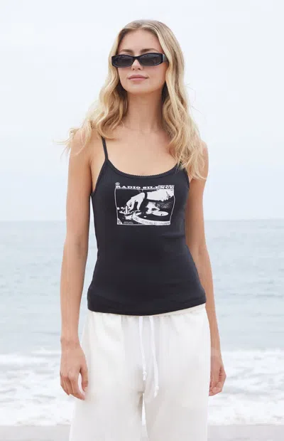 John Galt Women's Skylar Radio Silence Tank Top In Black