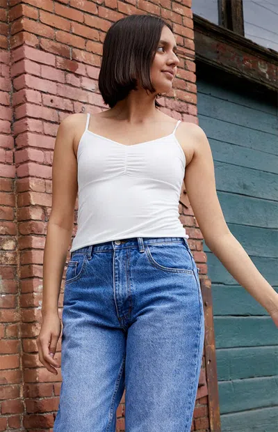 John Galt Women's White Gina Cinch Tank Top