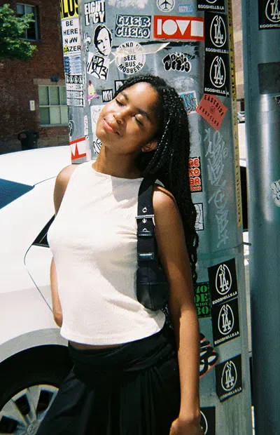 John Galt Women's White Sweater Tank Top