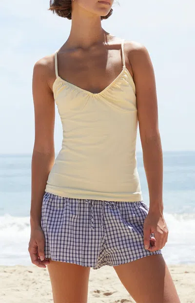 John Galt Women's Yellow Bow Tank Top